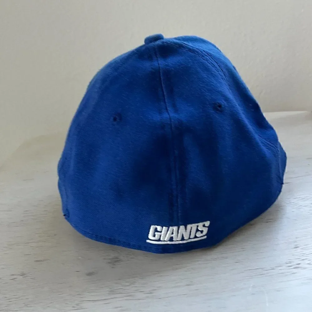 New York Giants Hat Cap Strap Back Blue White NFL Football Adjustable Mens
